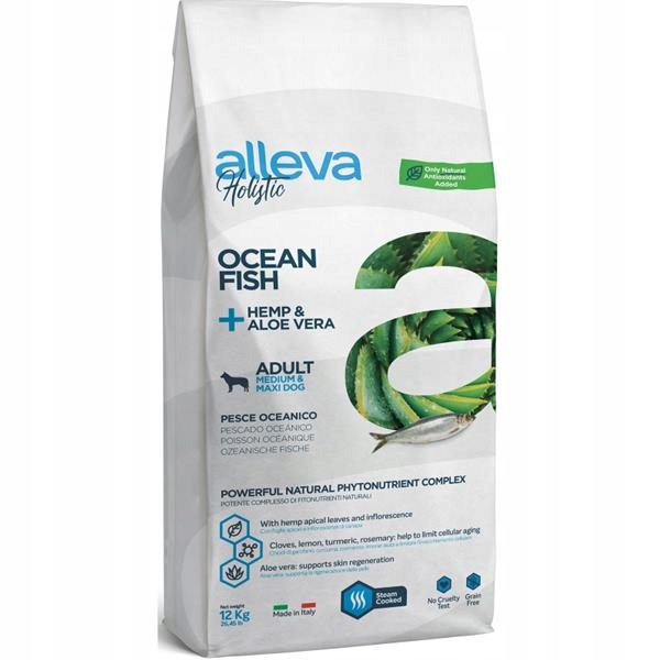 Levně Alleva Holistic Dog Dry Adult Ocean Fish Medium/Maxi 12kg