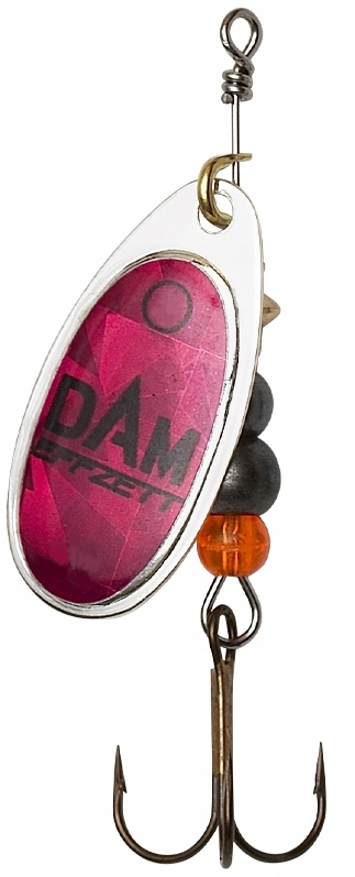 Obrotówka Dam Effzett Fluo Spinner 12 g rozmiar 5 Magenta Prisma błystka
