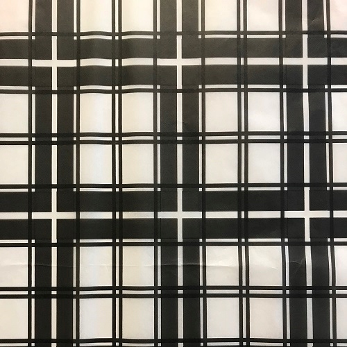 Bibuła Gładka 50x70cm Krata Czarna 50 arkuszy