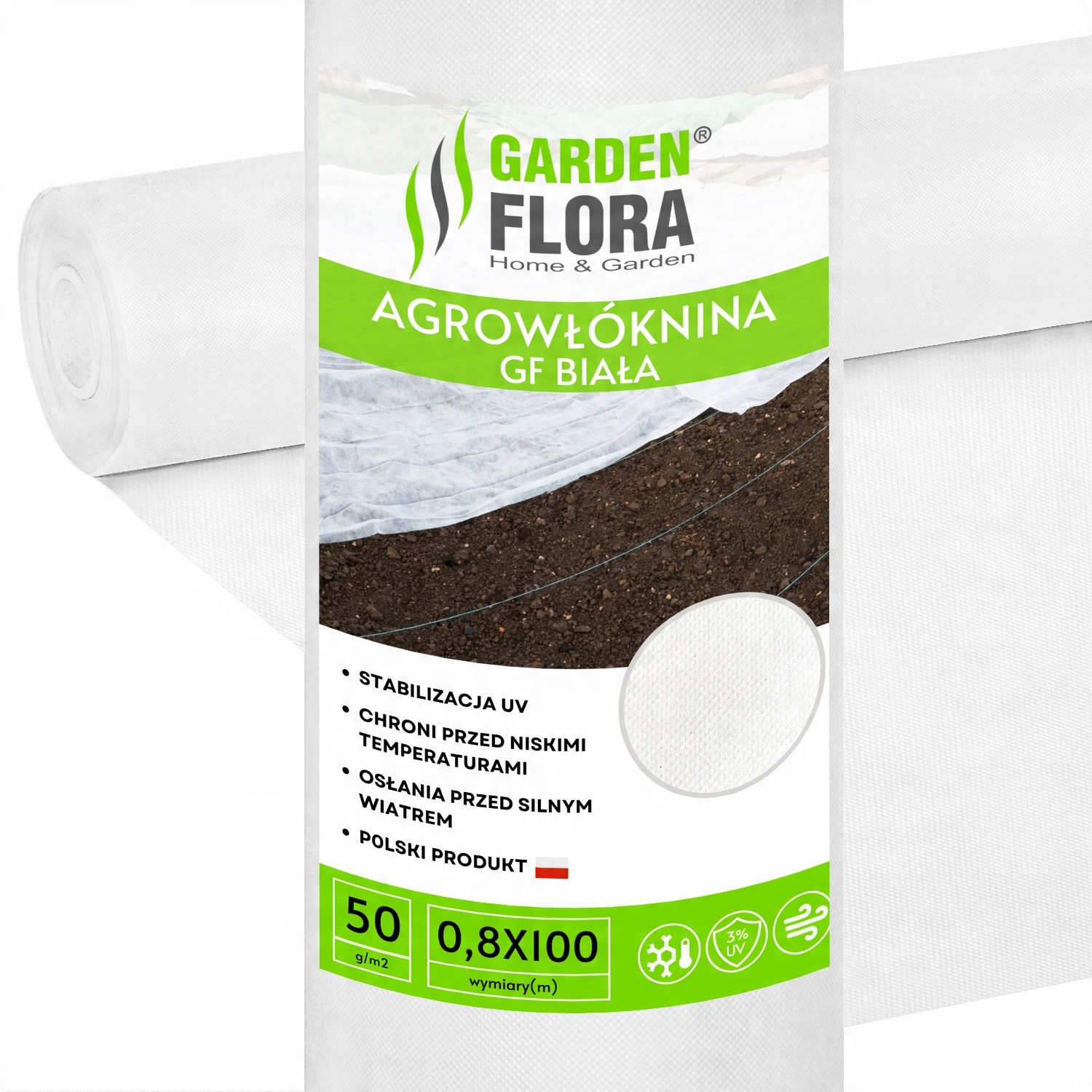 

Agrowłóknina Biała 0,8x100m 50g Zimowa, Jesienna
