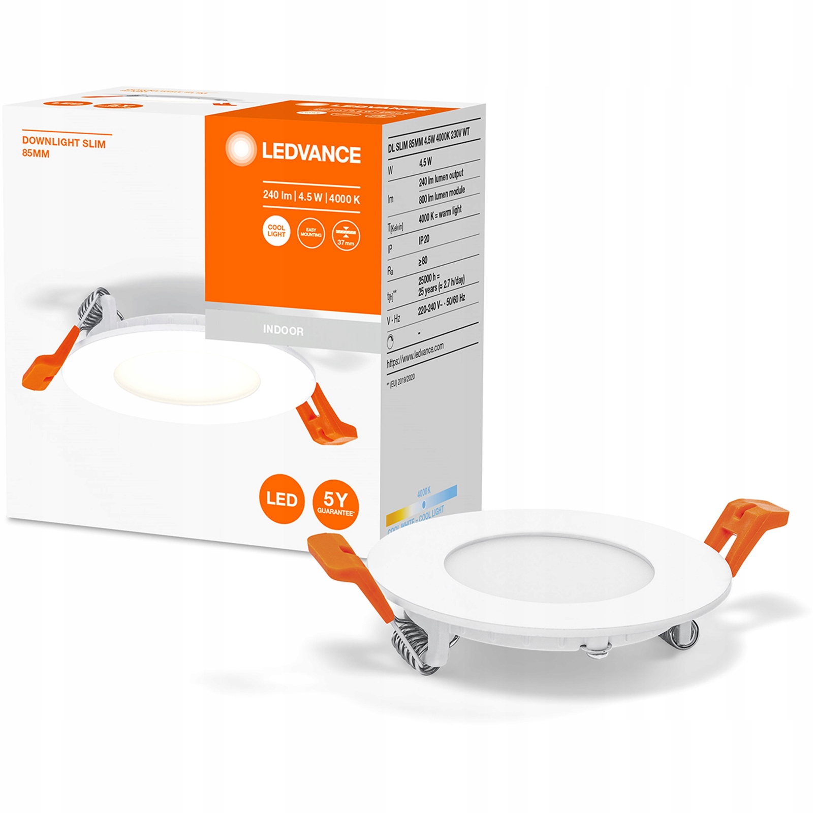 

Panel Led Podtynkowy Sufitowy 4,5W 8,5cm Ledvance