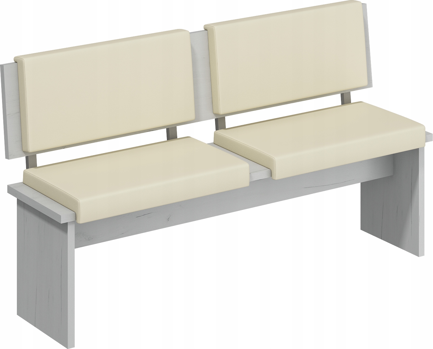 Dvojitá pohovka Gambit 01 craft bílá eco béžová