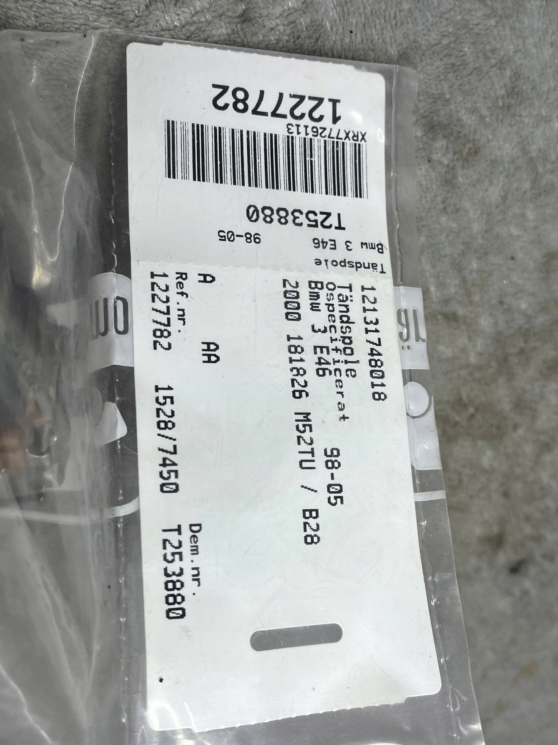 coil ignition 1748017 BMW E39 2.5i 170 KM 95-00 !J