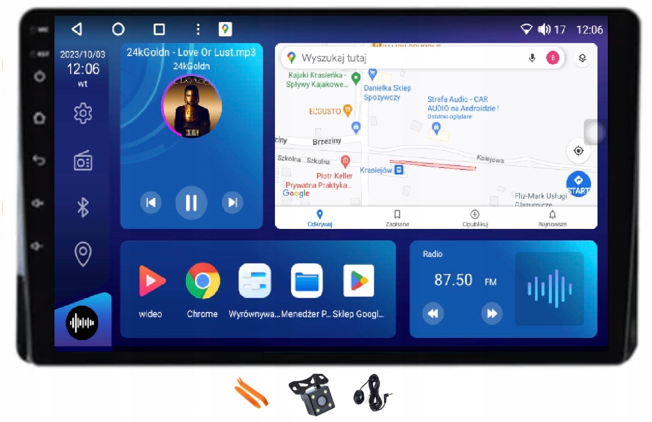 Rádio Android Navigácia VQ230 Qled Carplay Toyota Highlander XU70 4 19-22