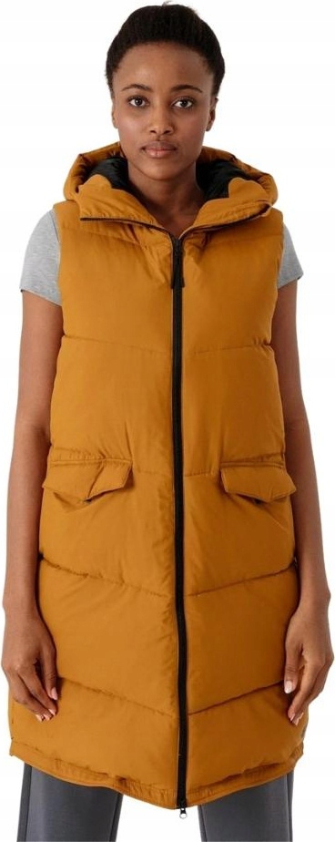 Dámská vesta 4F Hořčicová H4Z21 KUDP004 r Xs