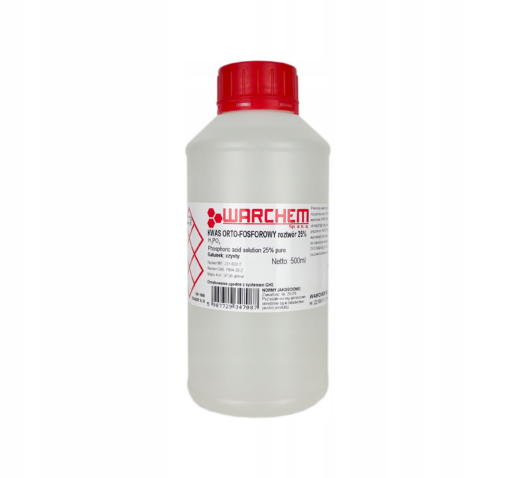 

Kwas Orto-fosforowy 25% czysty 500ml