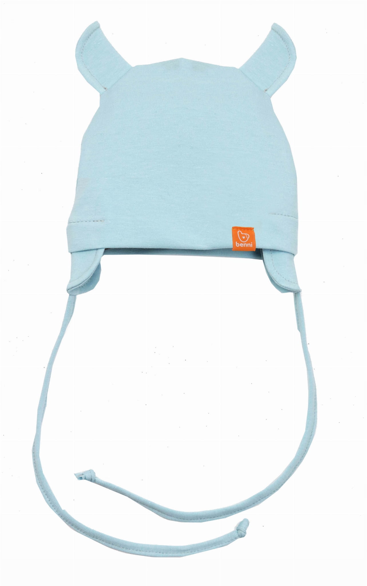 

Benni - Czapka wiązana błękitna S (2-5 m--cy)