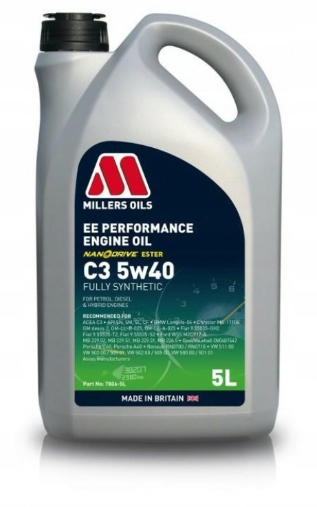 

Millers Oils Ee Performance C3 5W40 5L
