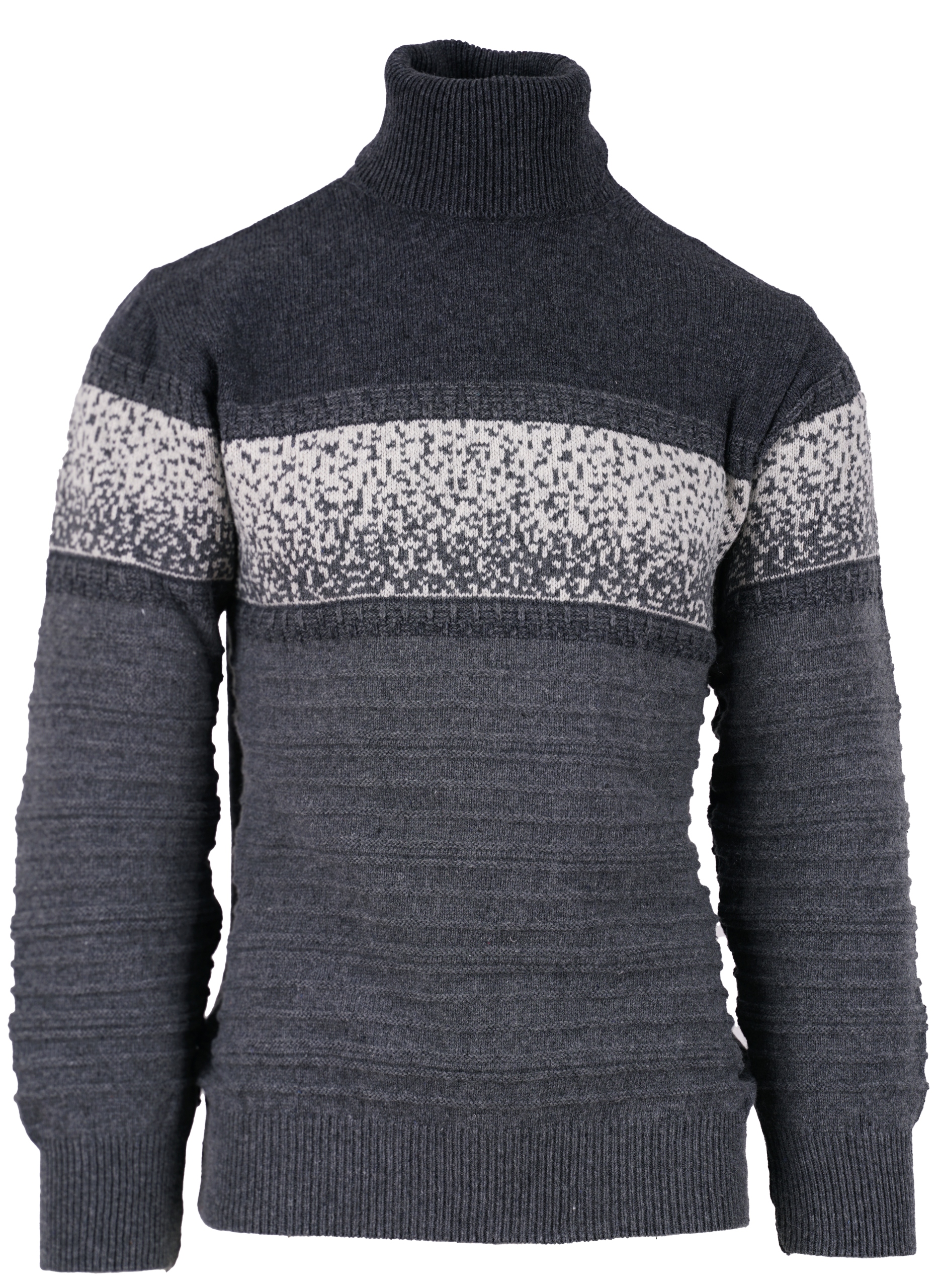

Sweter Męski Wełniany Golf Szary Turecki Duże M