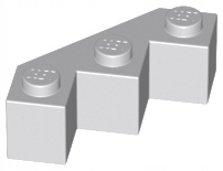 

Lego 2462 Klocek Zygzak 3x3 szary jasny Nowy (1g)