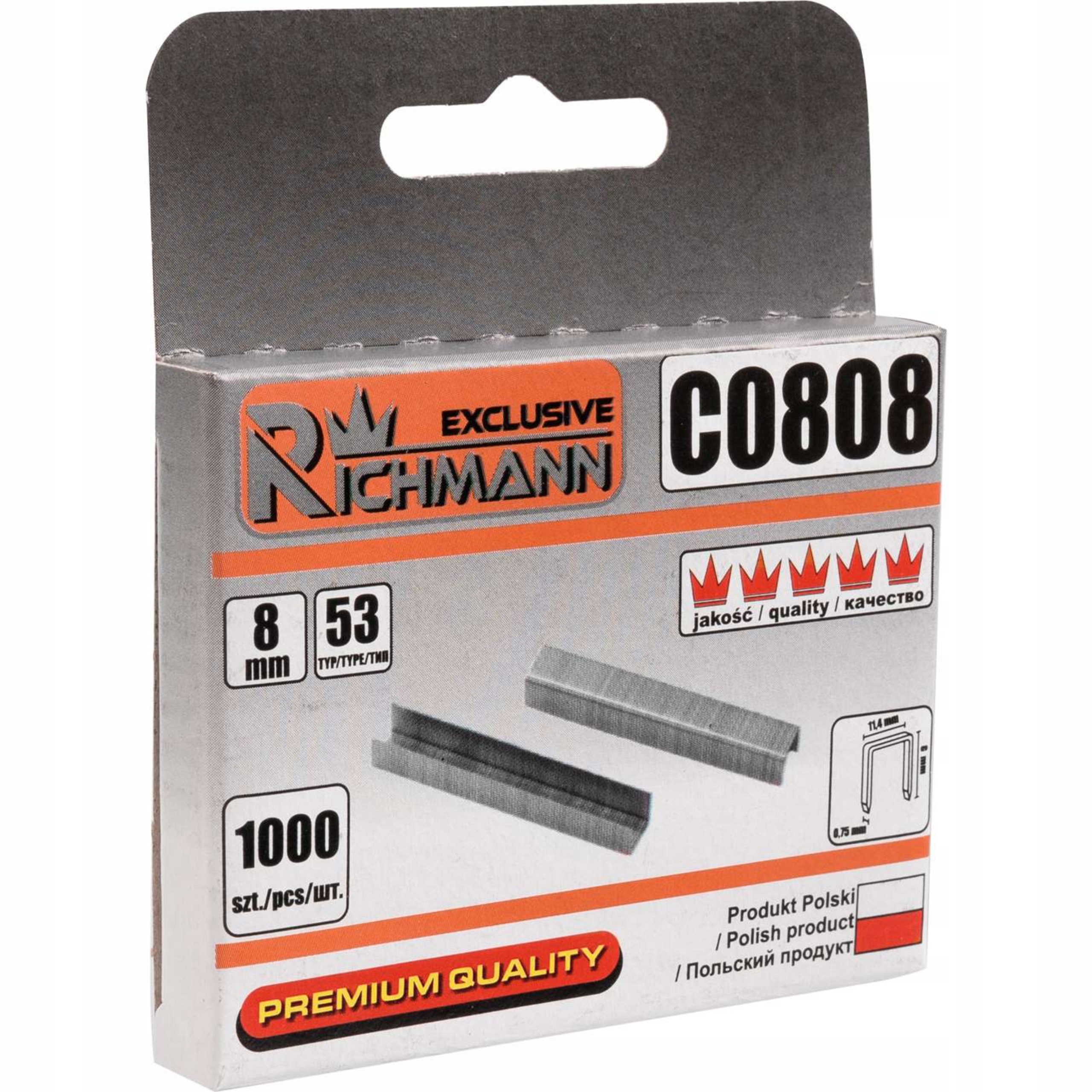 ZSZYWKI 8mm TYP 53 - 1000 SZTUK RICHMANN C0808