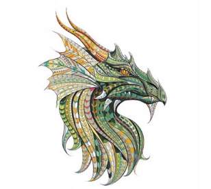 MGJ MAŁA TERMO NAKLEJKA APLIKACJA NAPRASOWANKA SMOK Jj83