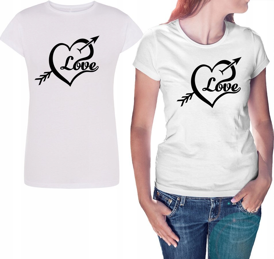 

Koszulka damska Love biała 2XL