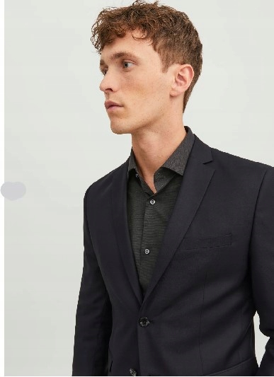 M6E14 JACK AND JONES CZARNY GARNITUR 56 Rozmiar 56