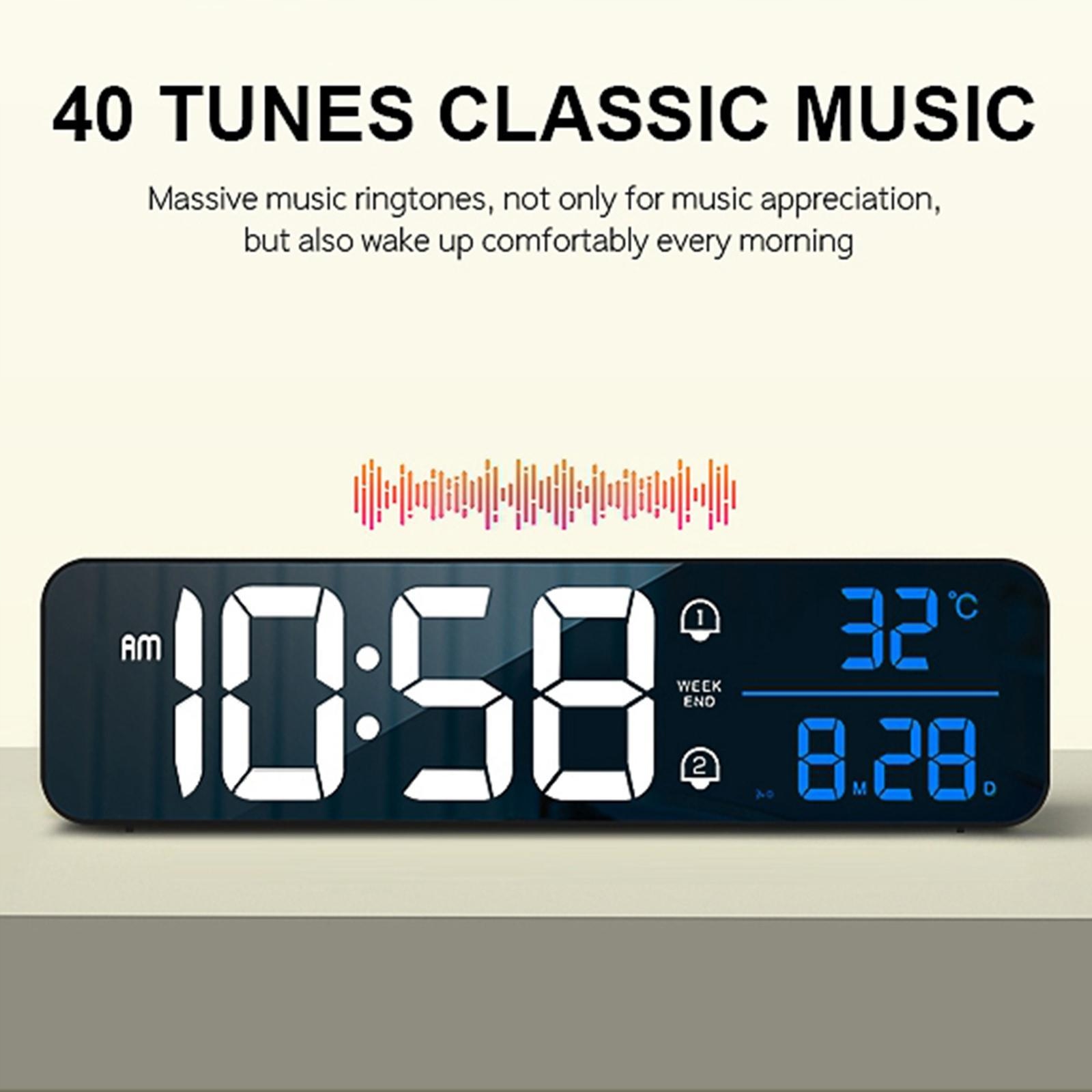 Cyfrowy termometr LCD do wnętrz / na zewnątrz z Model elektryczny zegar cyfrowy zegar z dużym