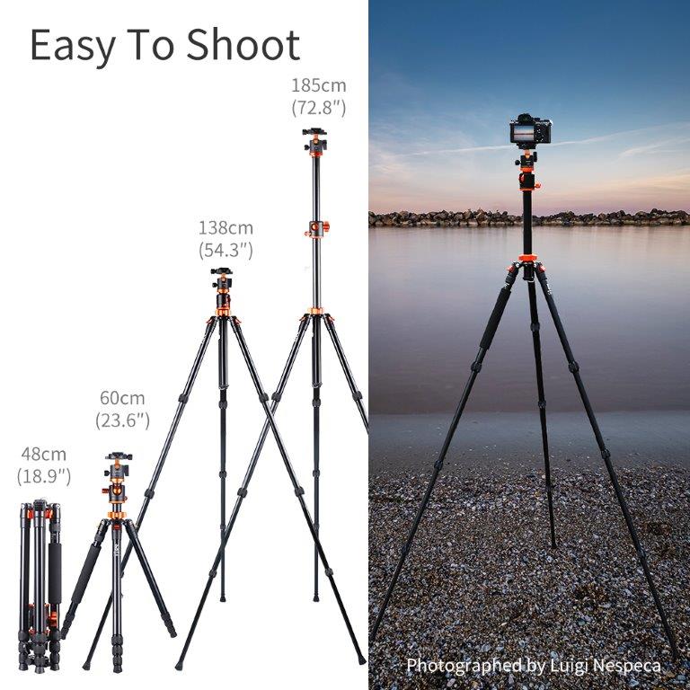 TRIPOD/STATYW Monopod K&F ALU/MAG 185CM NOWOŚĆ monopod GRATIS Materiał aluminium