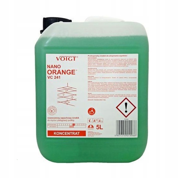 Voigt Nano Orange VC241, zapachowy koncentrat do mycia podłóg, 5 litrów