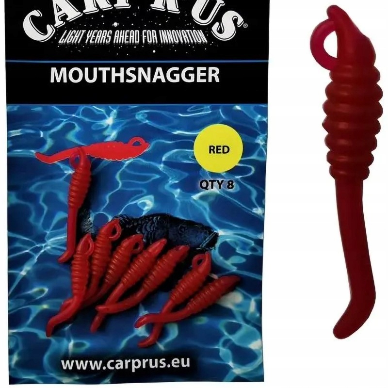 Carprus Maggot Mouthsnagger Red 8 szt Pozycjoner robaczek Carp’r’rus CRU200