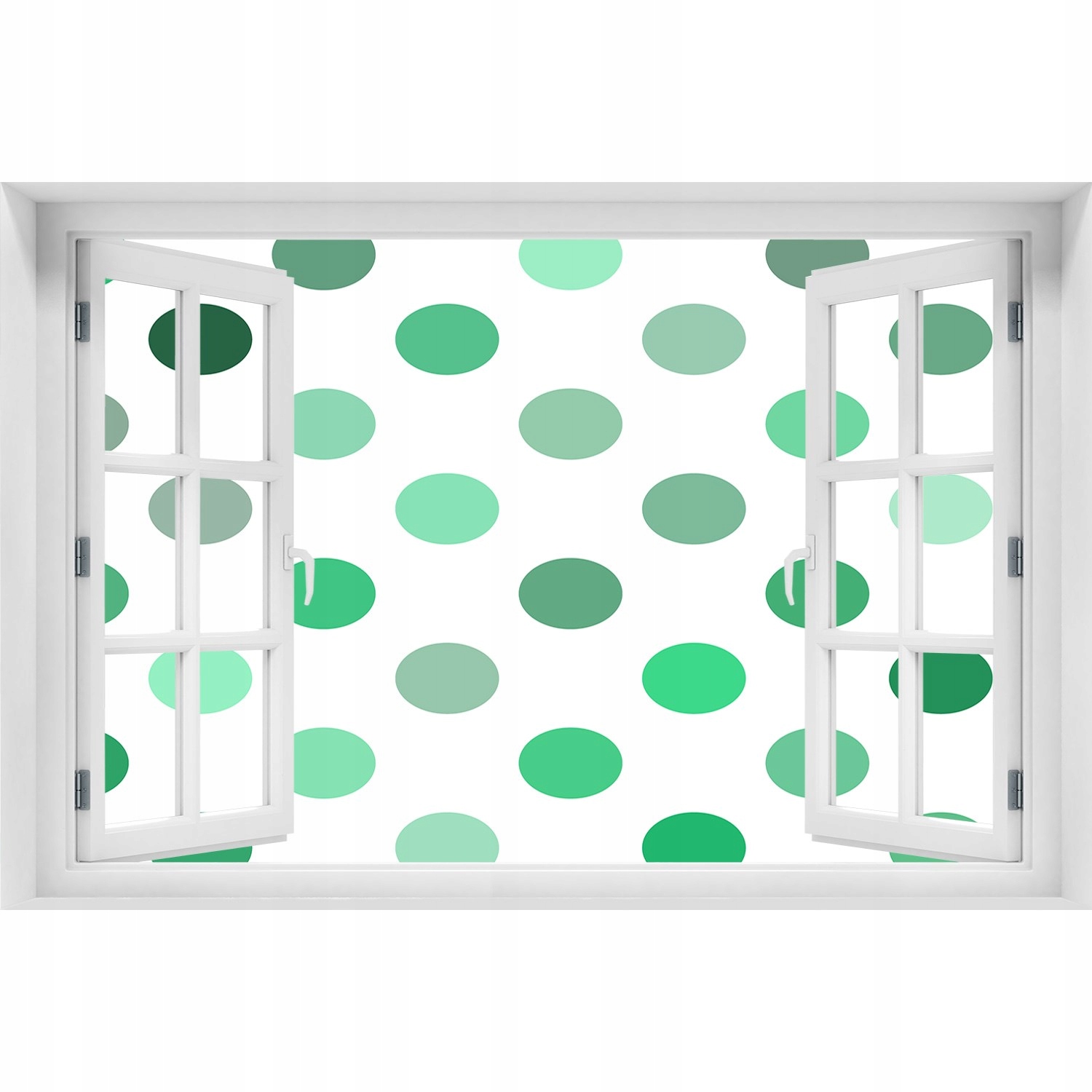 

Fotoobraz Naklejka na ścianę Zielone kropki 120x80