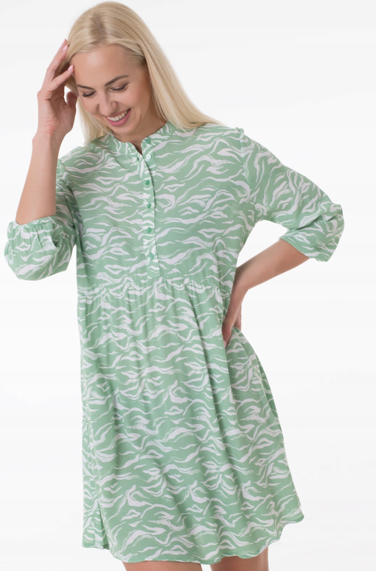 Tom Tailor Šaty Zelené S Vzorem 44 6FA