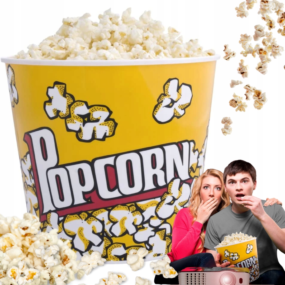 

Pojemnik Wiaderko Kubełek Na Popcorn Przekąski 2,2