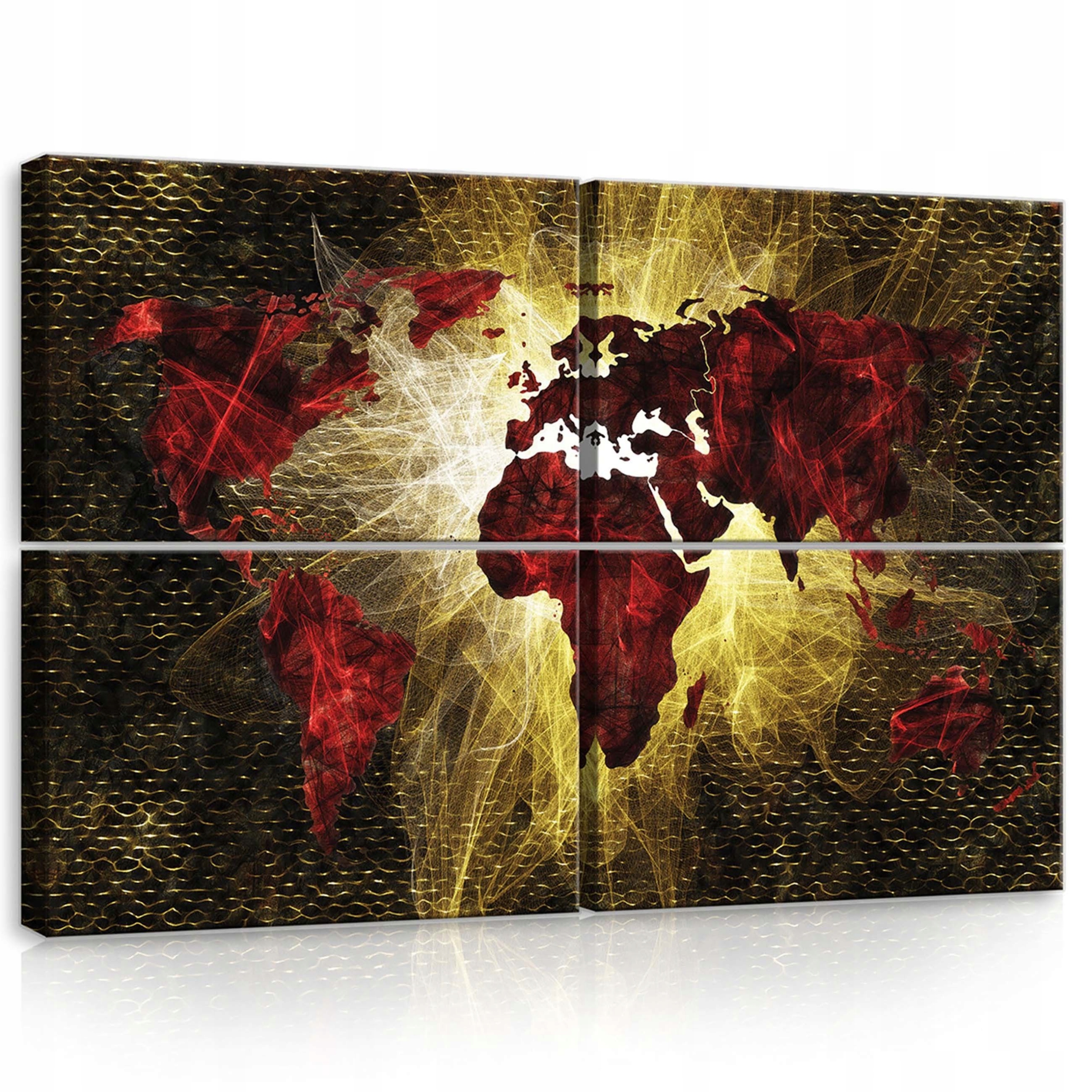 Obraz 120x80 Mapa sveta abstrakcia energia globalizácia moderný štýl