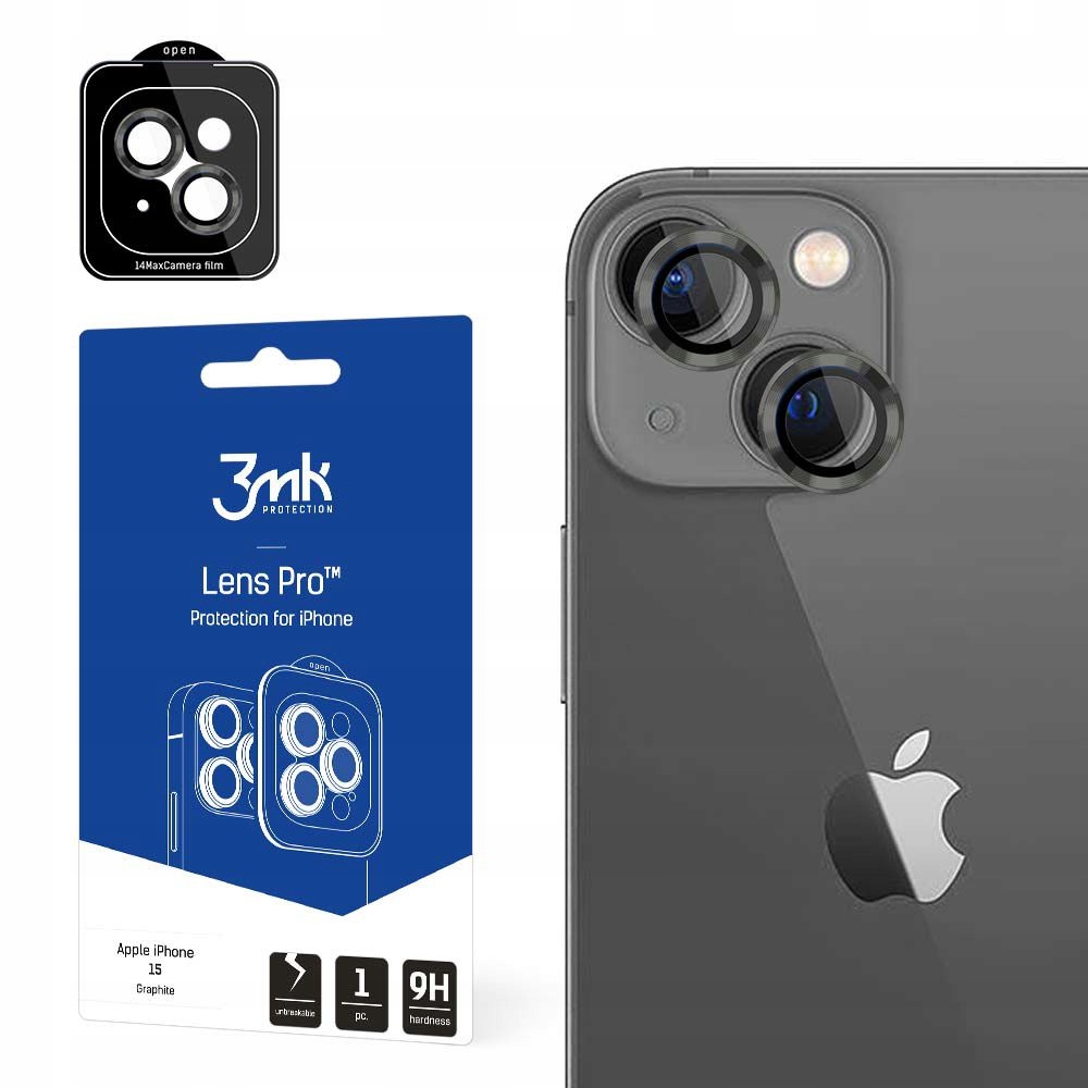 Szkło Ochronne Na Aparat Do Apple Iphone 15 3MK Lens Protection Pro Graph
