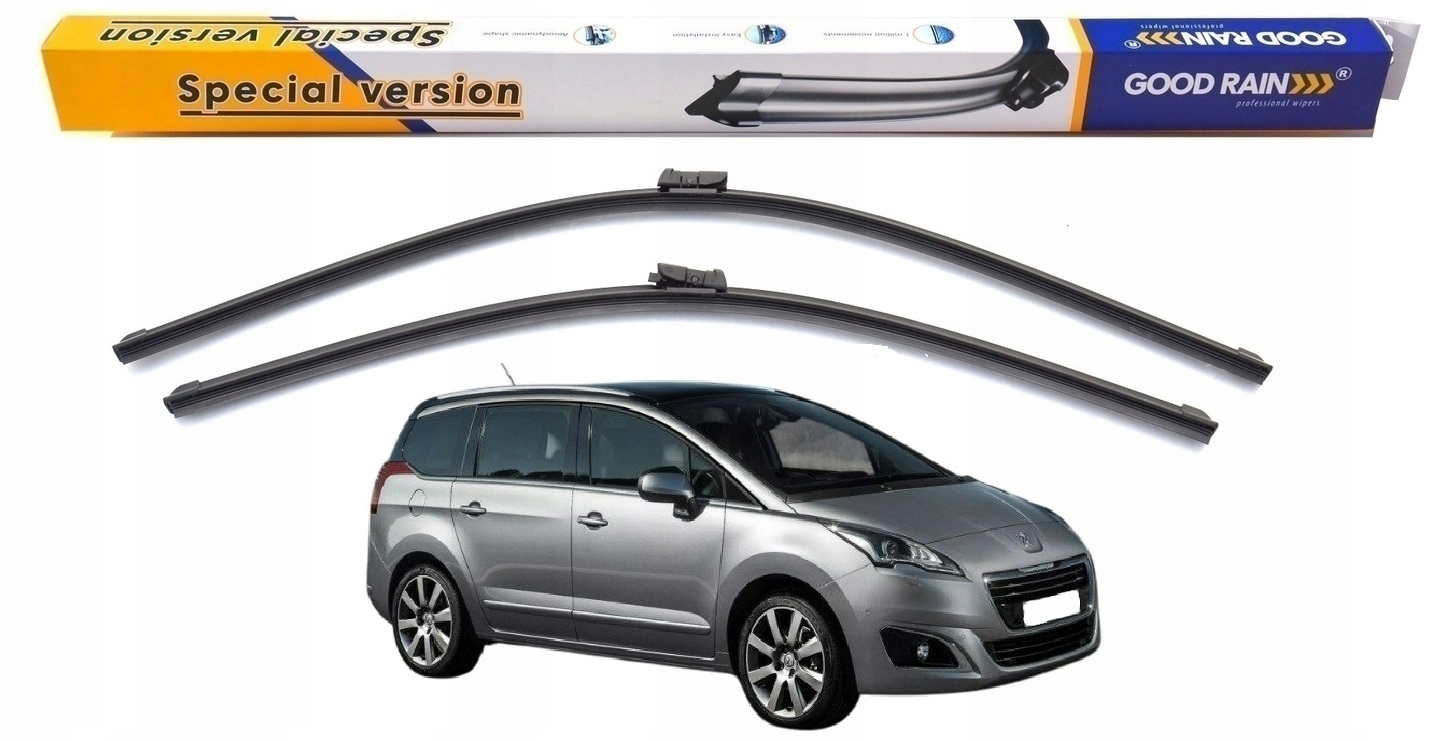 Wycieraczki Nowe Płaskie Komplet Przód Pióro Peugeot 3008 5008 od 2009-