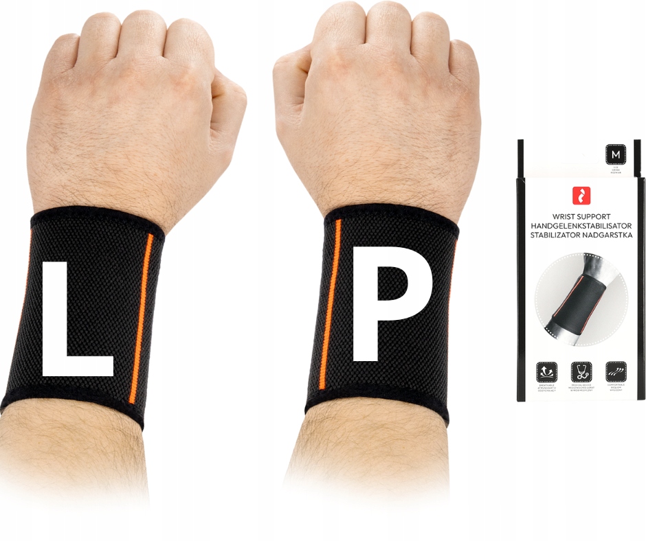 Opaska na nadgarstek Elastyczna Stabilizator Nadgarstka Wrist B r. L (2szt)