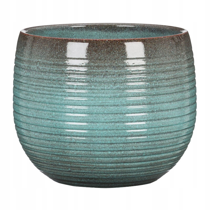 

Niebieska osłonka ceramiczna na doniczkę Scheurich