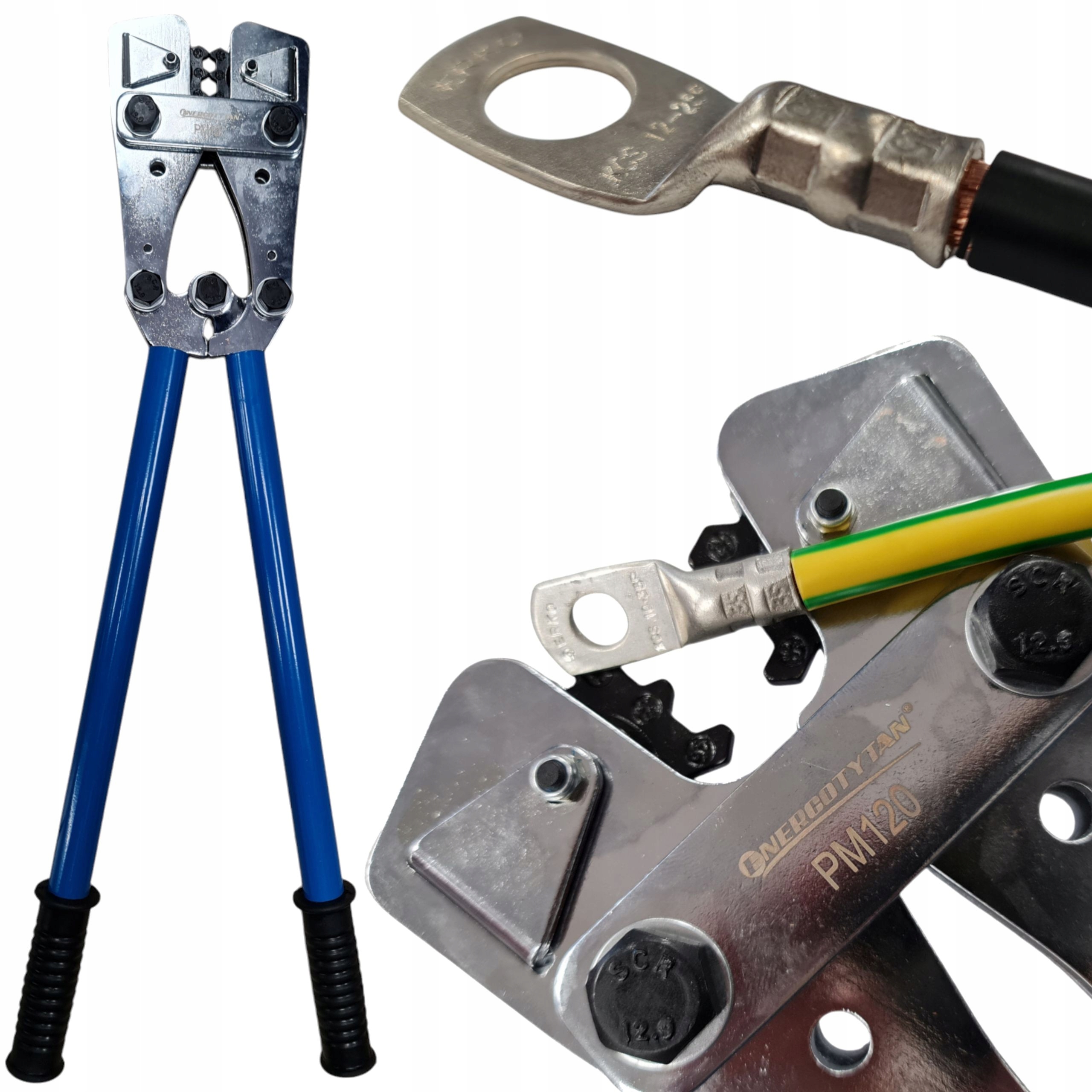 Mechanická lisovací svorka na kabely a vodiče 10-120 mm2 pro Kcs Cecha