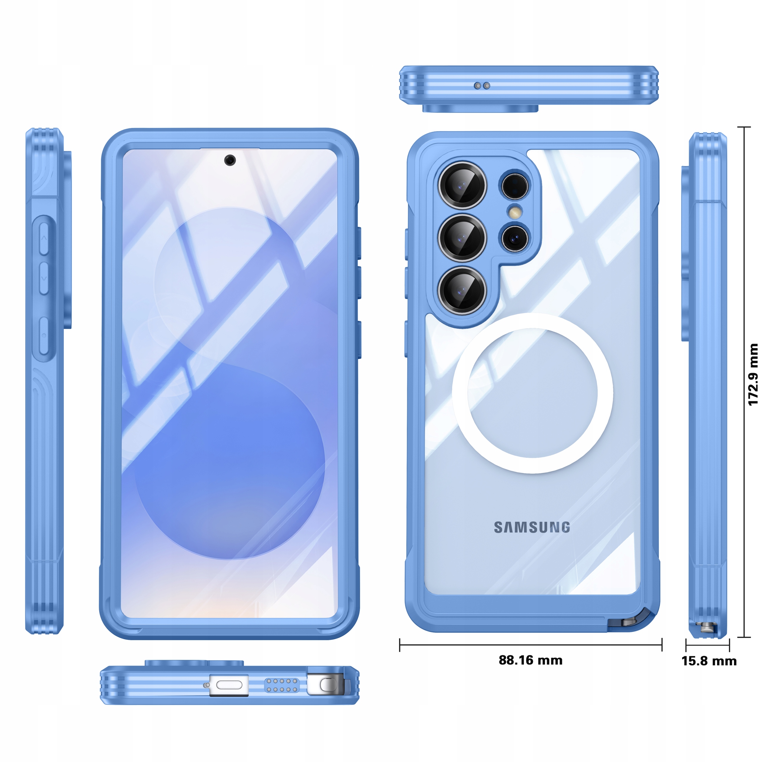 Exoguard Case Etui 360° Magsafe Wytrzymała Obudowa Samsung Galaxy S26 Ultra