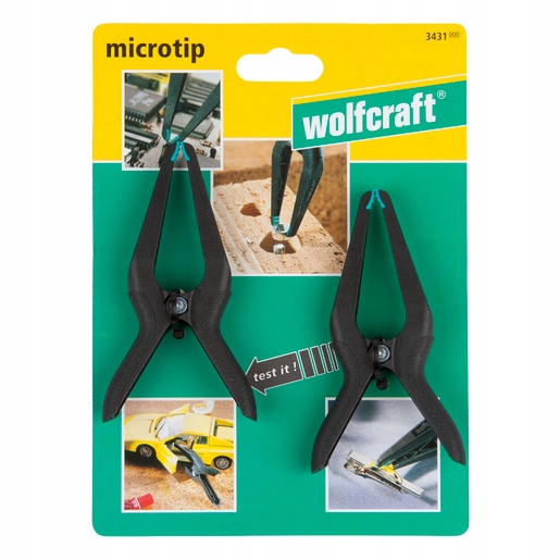 WOLFCRAFT Kpl 2szt ścisków precyzyjnych Microtip