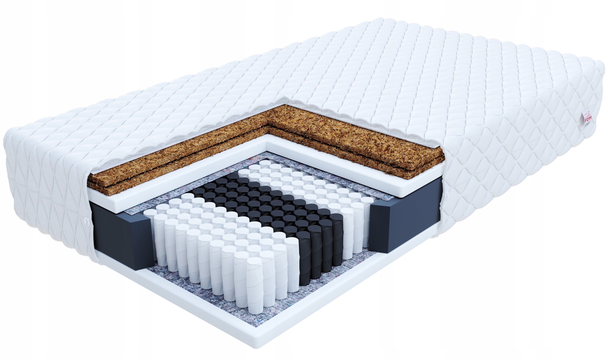 

Materac 140x200 multipocket 2x kokos Fdm Grado