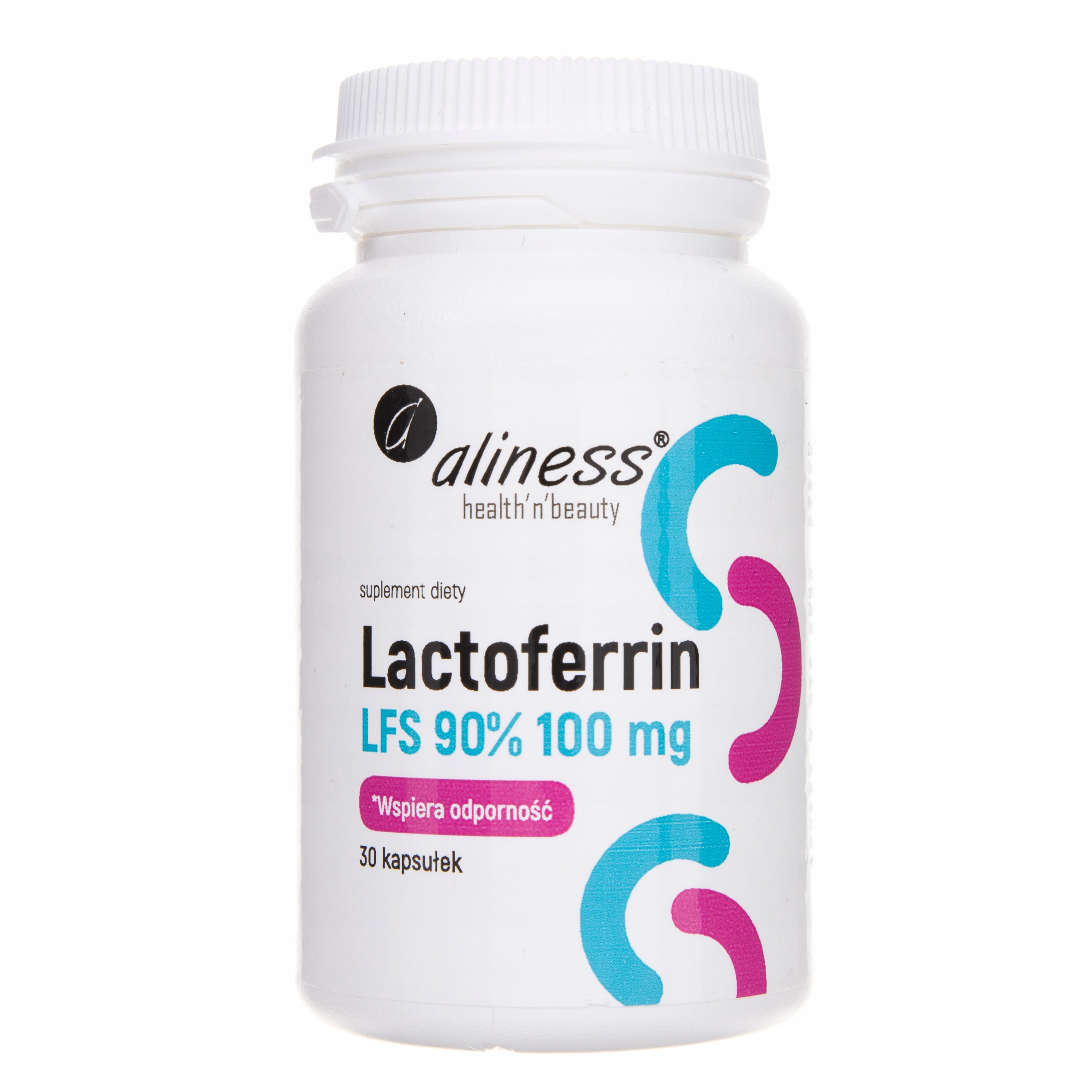Aliness Lactoferrin 95% 100 mg 30 kapsułek