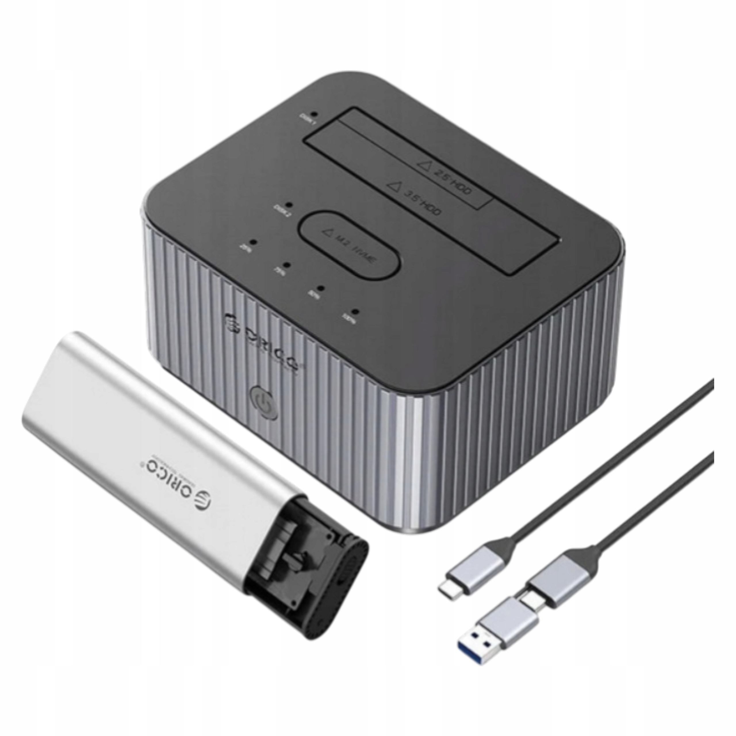 Stacja dokująca Orico 2x 2,5/3,5" M.2 NVMe Clone