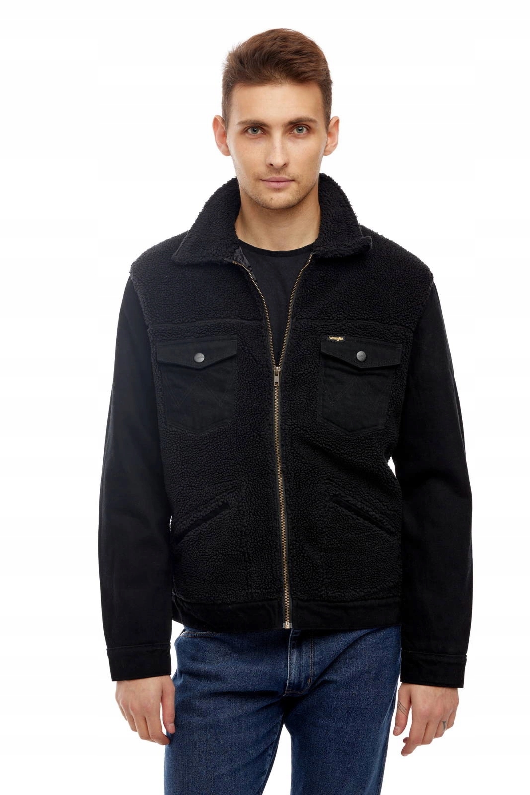 Pánská zimní bunda Wrangler Winter Sherpa Black W454HQ100 M