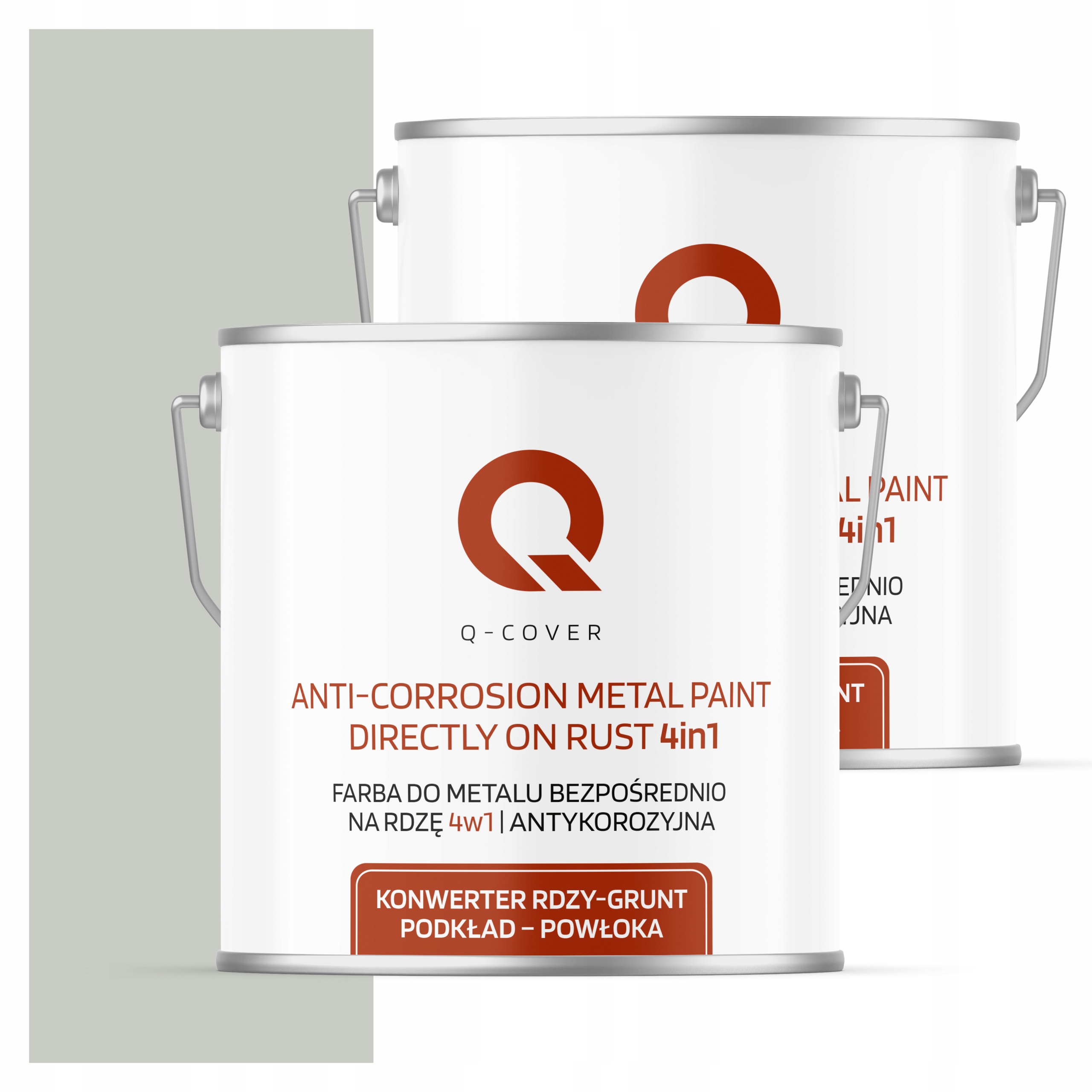 Farba Priamo na hrdzu Metal Aluminium Oceľ 5L 4v1 Lesk Biely Papyrus