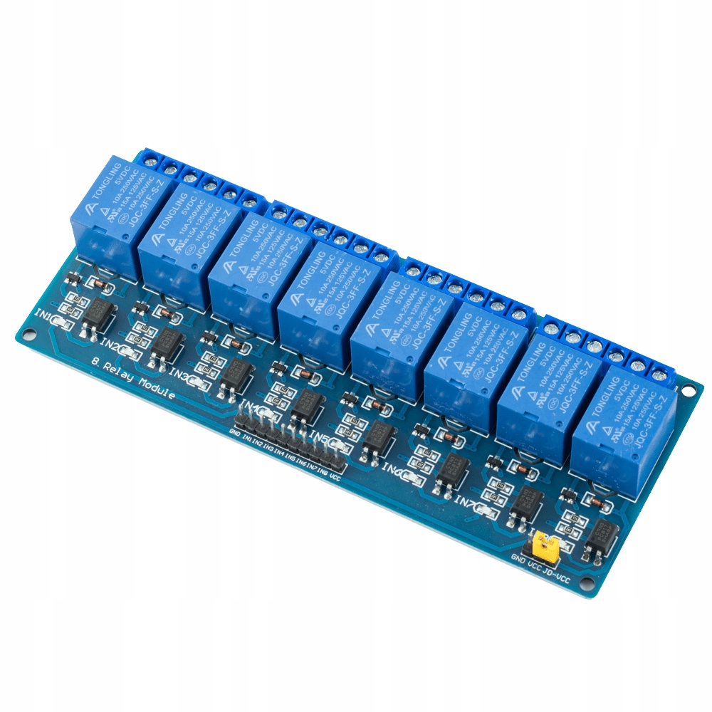 

Moduł przekaźników 8 kanałów 5V dla Arduino STM32