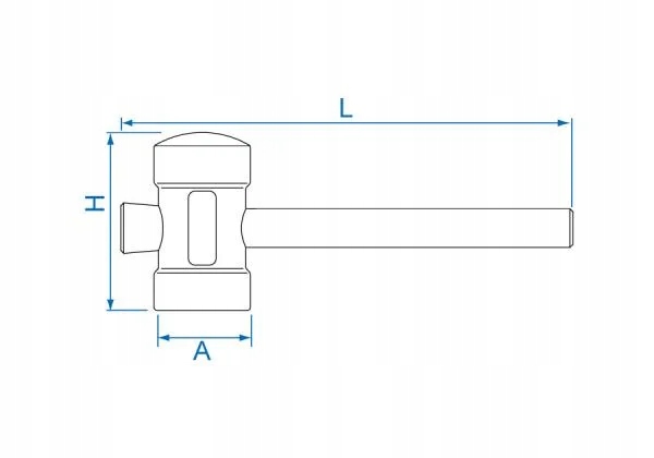 MŁOTEK GUMOWY 821g 79 x 119 x 350mm King Tony Marka King Tony