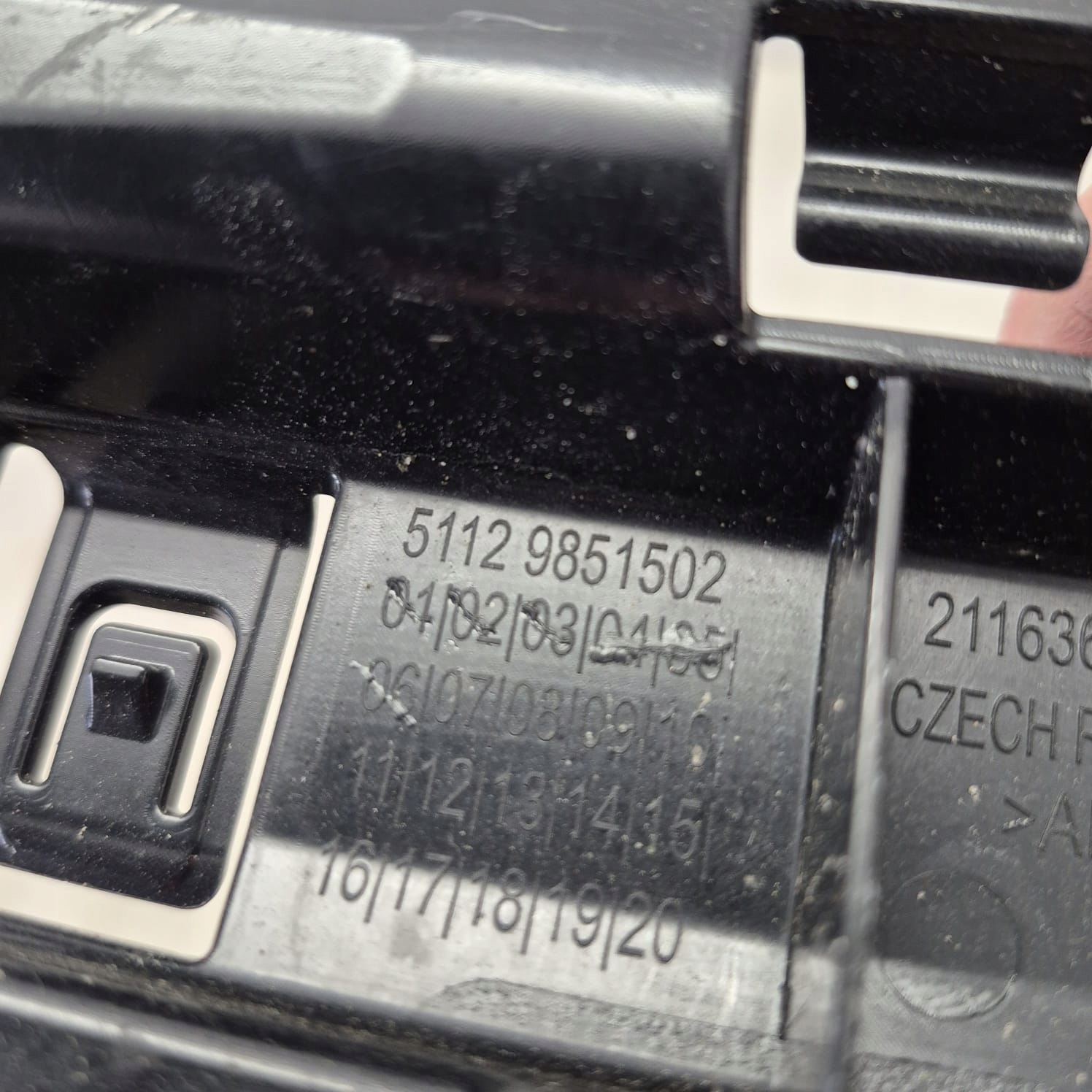 BMW X1 U11 22-> support console holder of a bumper rear part