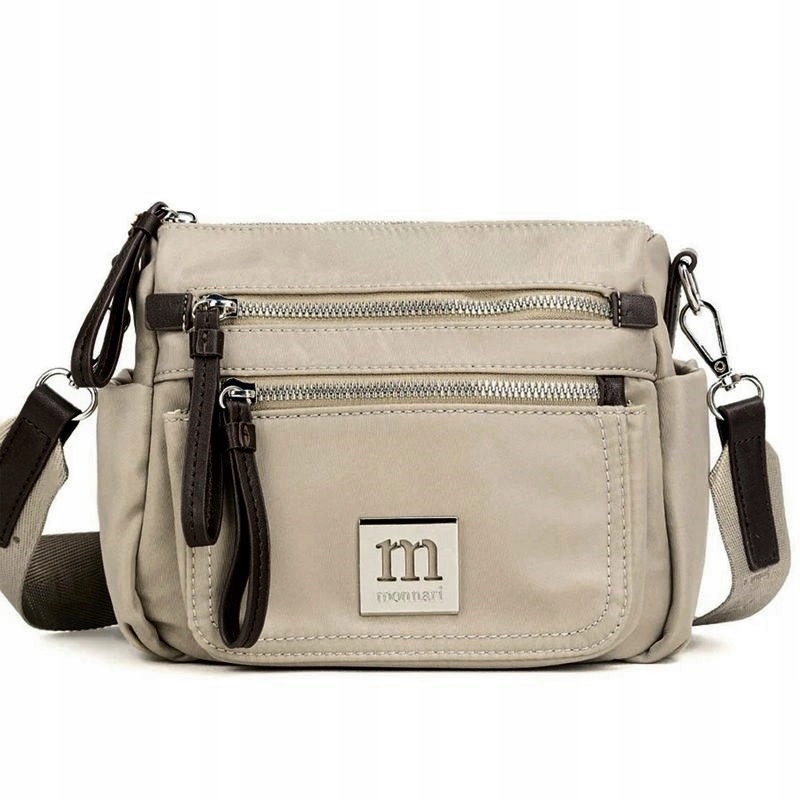 Mała Torebka Listonoszka Monnari BAG1380-019 Beż-srebro Wiosna 2026