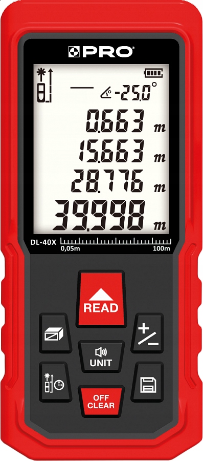 

Dalmierz laserowy Pro DL-80X 80m