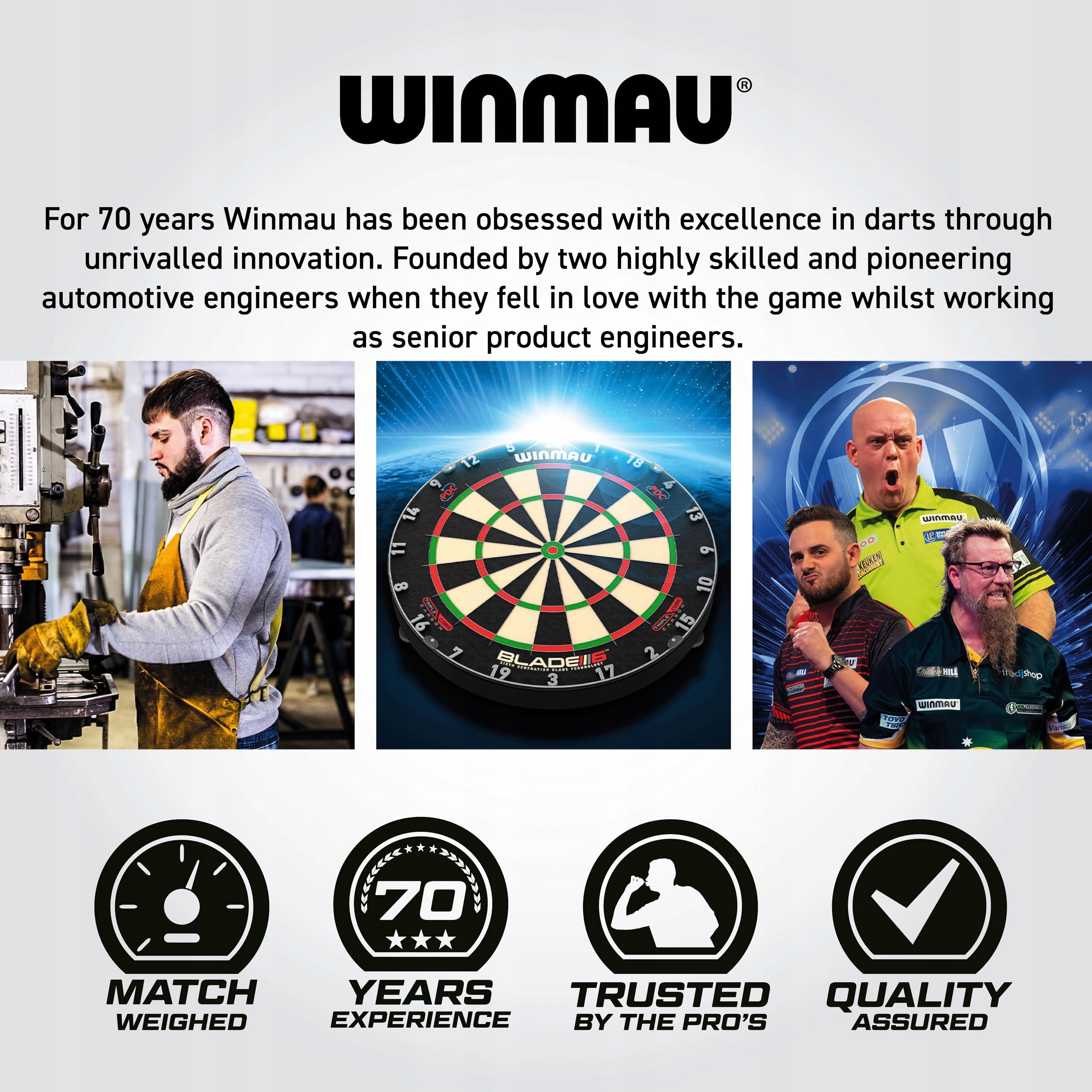 WINMAU Darts Cadet Twinset - stal premium - zestaw rzutek stalowych 19 g — miniatura 7