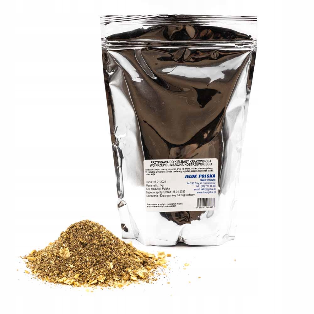 Levně Kořenící směs Jelux pro krakovské klobásy 1 kg