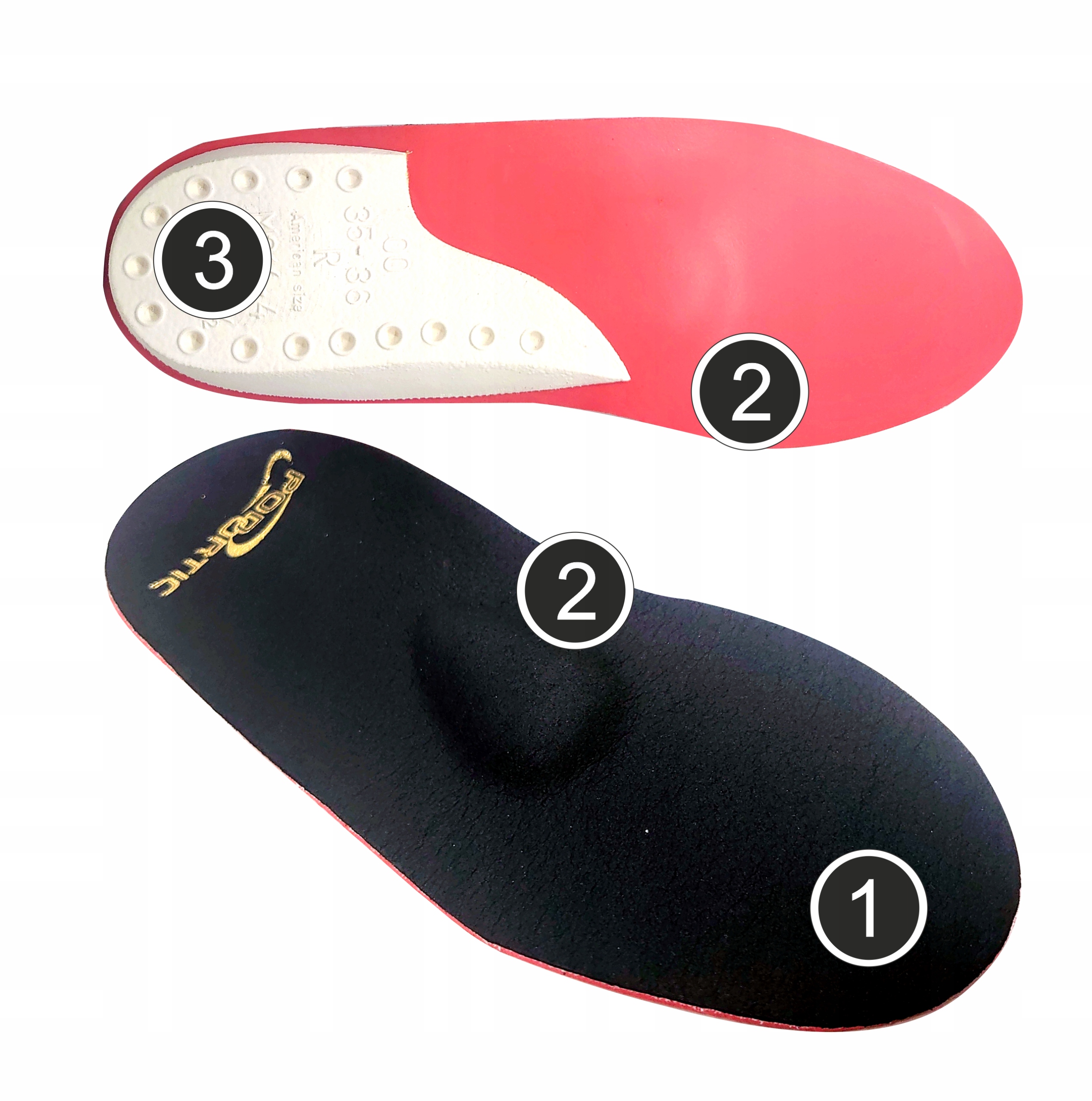 WKŁADKI ORTOPEDYCZNE OSTROGA PIĘTOWA BUTÓW MEMORY Kod producenta 6647C