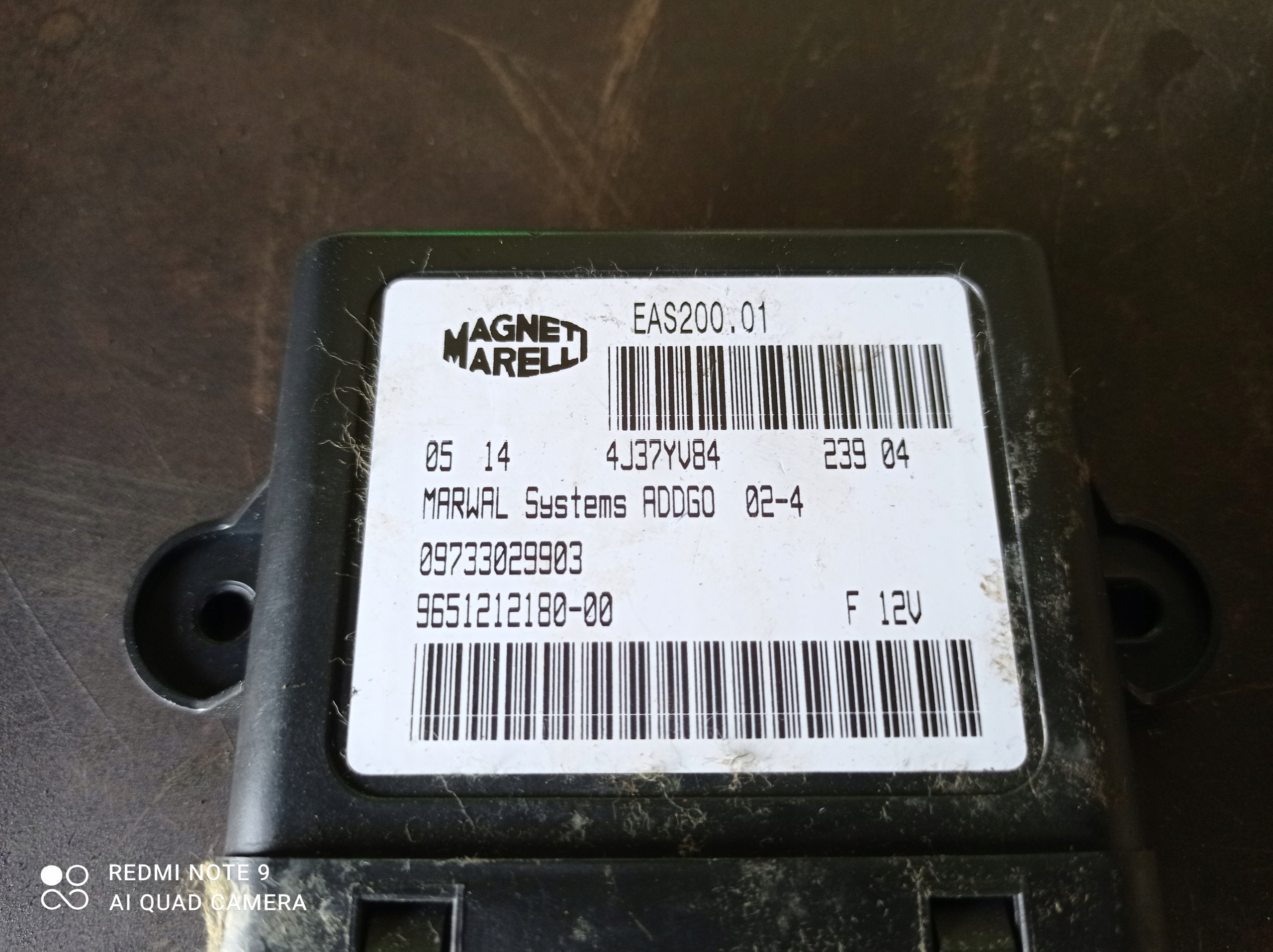 PEUGEOT CITROEN - Module POMPY 9651212180