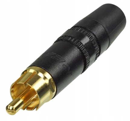 REAN NYS373 NEUTRIK wtyk RCA Cinch GOLD czarny