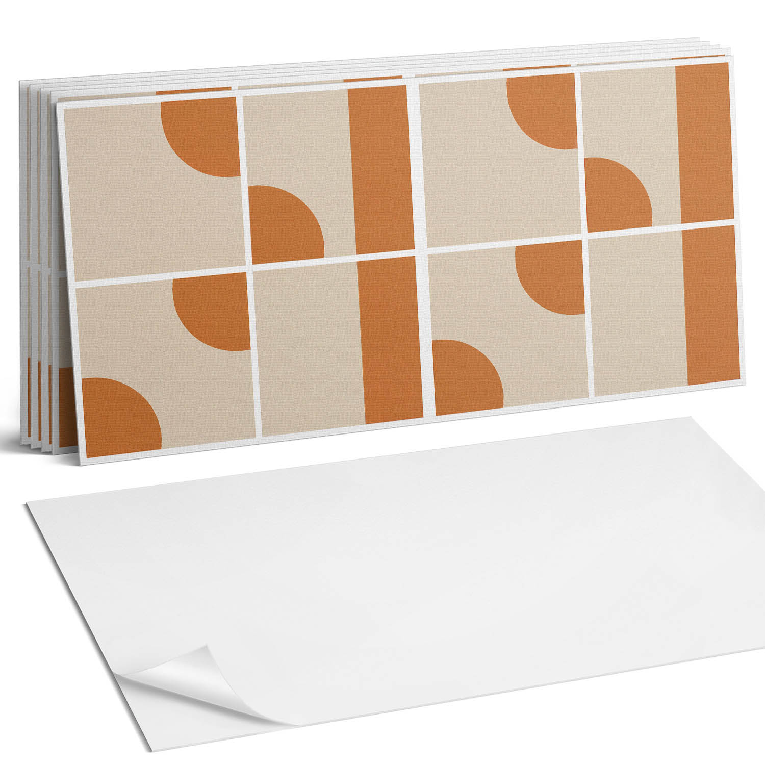 Dekoratívne vinylové dlaždice Abstraktný geometrický vzor 6 x 60 x 30 cm
