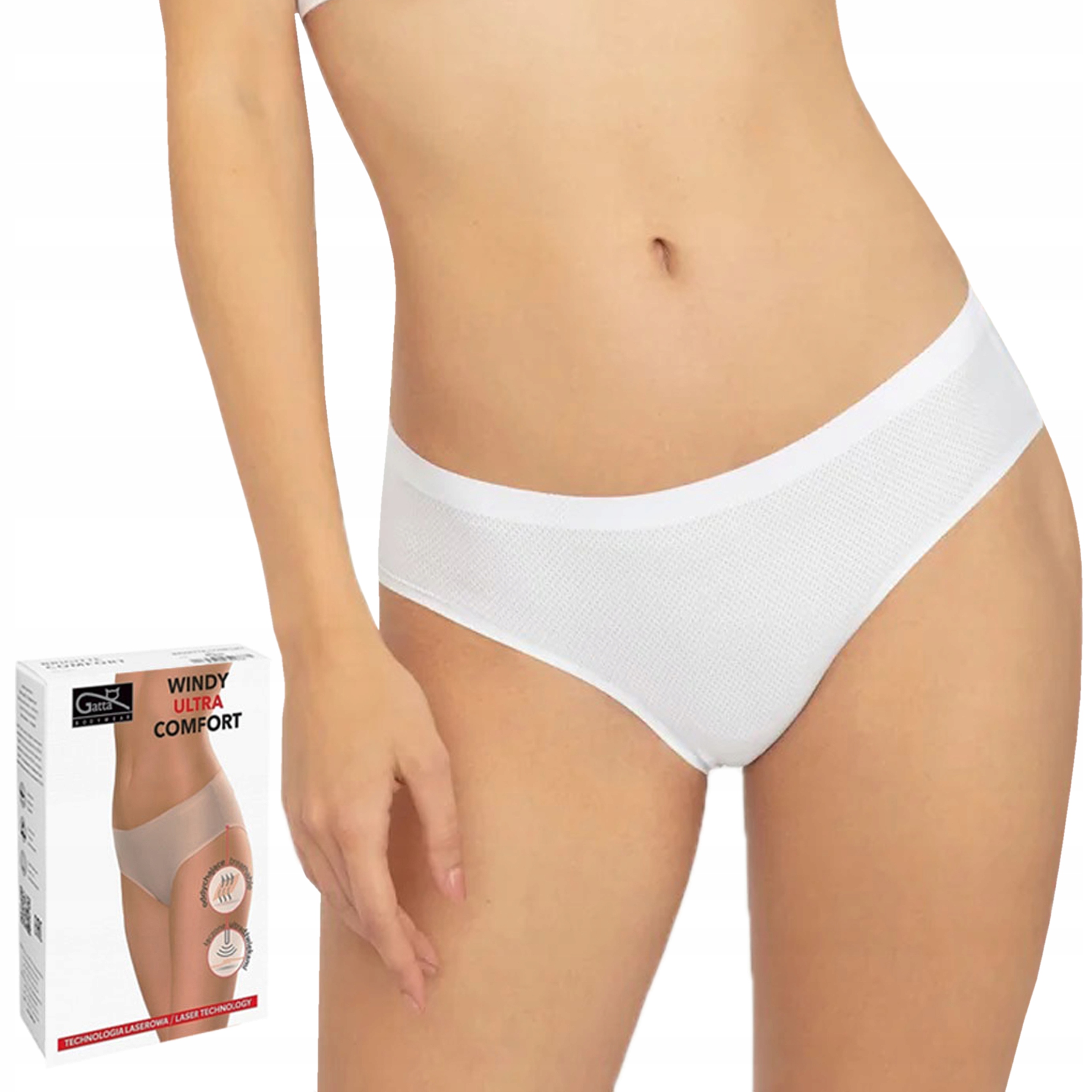 

Gatta Figi Windy Comfort, bezszwowe, Białe, S